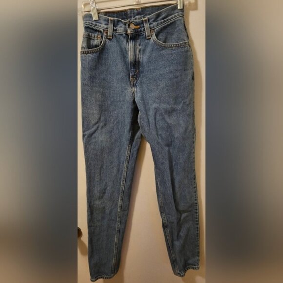 Vintage Levis 550 Relaxed Tapered Leg Jeans Women's Sz 3 Jr L (Fits 25x33) Blue - Picture 1 of 10
